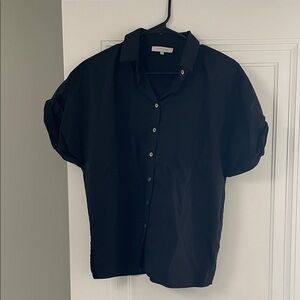 Olivaceous Classic Black Collared Shirt